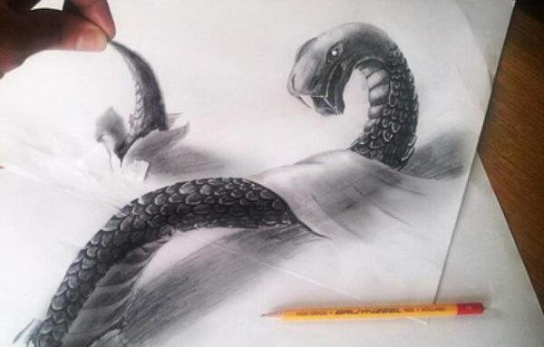 عکس ایده نقاشی سه بعدی