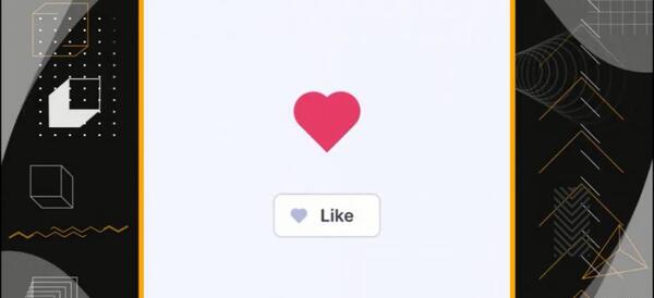 عکس متحرک لایک قلبی