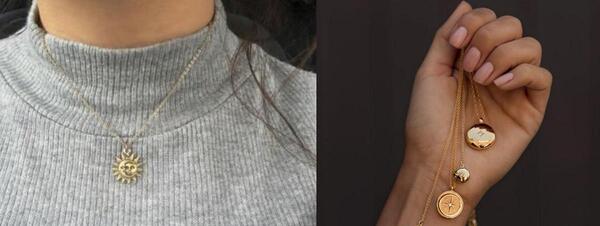 عکس گردنبند دخترانه شیک