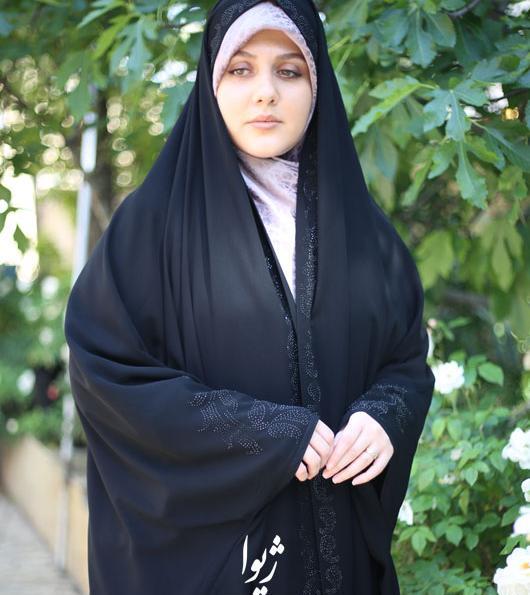 عکس چادر دانشجویی نگین دار