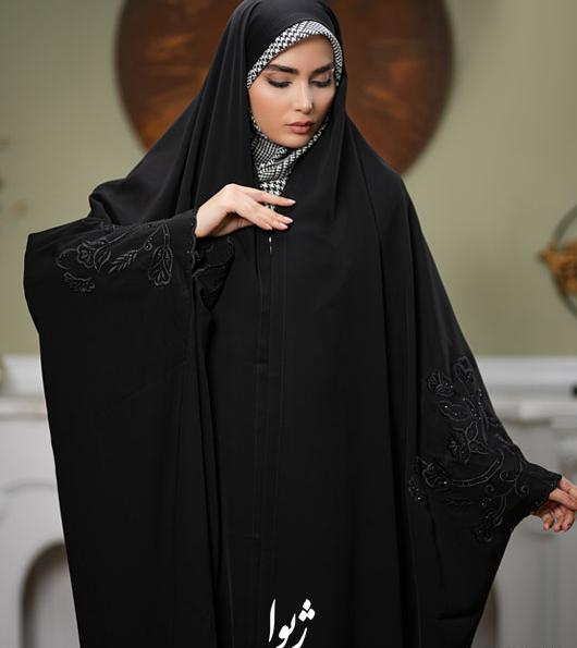 عکس چادر دانشجویی نگین دار