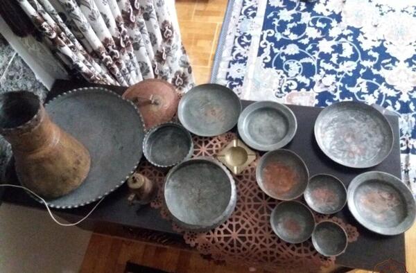عکسهای ظروف مسی