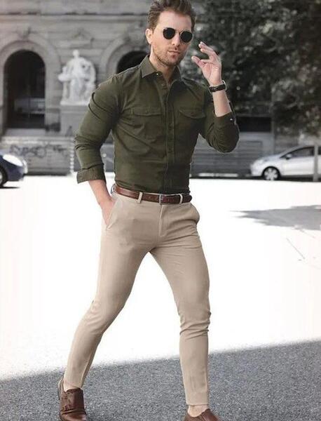 عکس شلوار قهوه ای