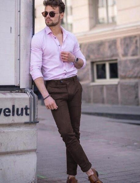 عکس شلوار قهوه ای