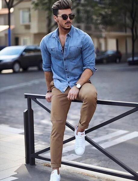 عکس شلوار قهوه ای