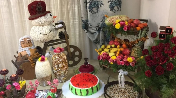 عکس ادم برفی شب یلدا