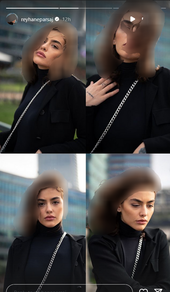 عکس ریحانه پارسا در خارج از کشور