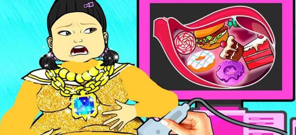 عکس دختر کفشدوزکی چاق