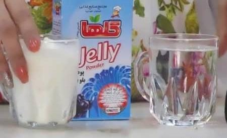 عکس ژله با شیر