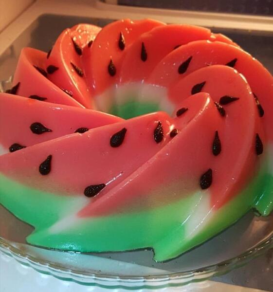 عکس ژله با شیر