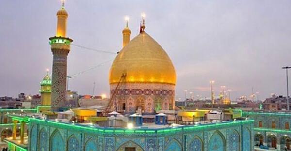 عکس حرم حضرت عباس در شب