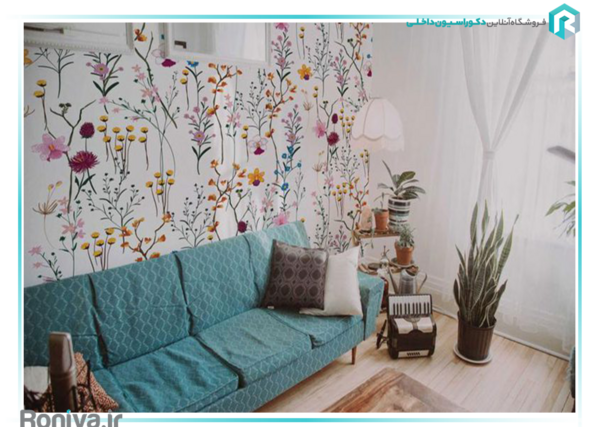 چسباندن عکس روی کاغذ دیواری