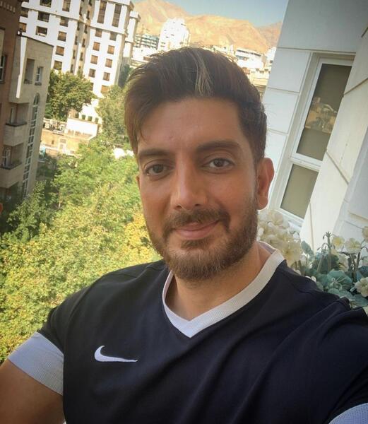 عکس فرزاد فرزین و زنش