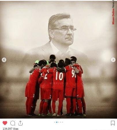 عکس لیونل مسی با لباس پرسپولیس