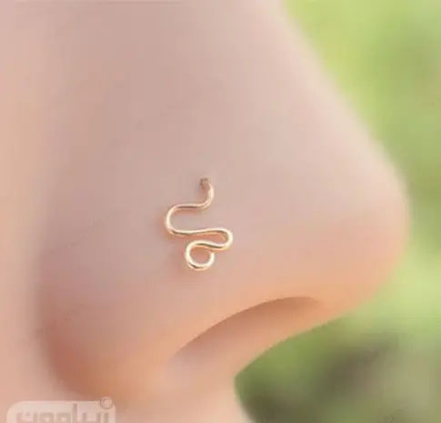 عکس پیرسینگ بینی طلا