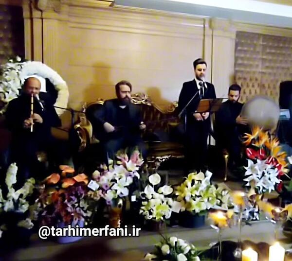 عکس بهاره در مراسم ختم