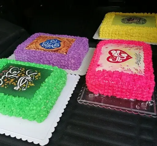 عکس دخترانه روی کیک
