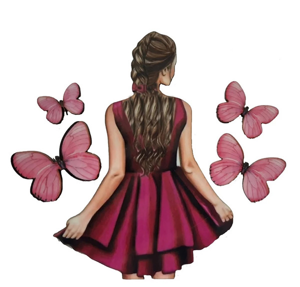 عکس دخترانه روی کیک