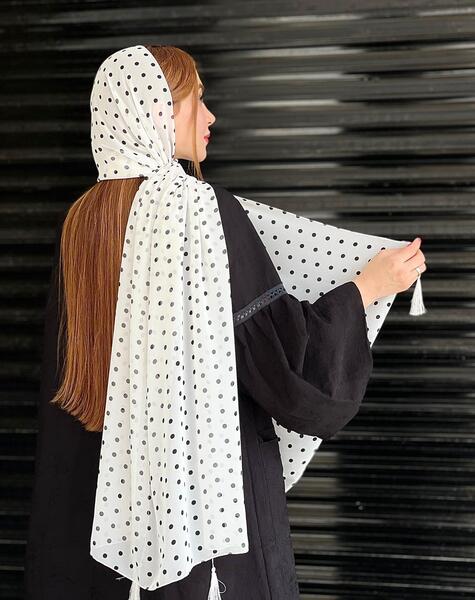 عکس شال سفید مشکی