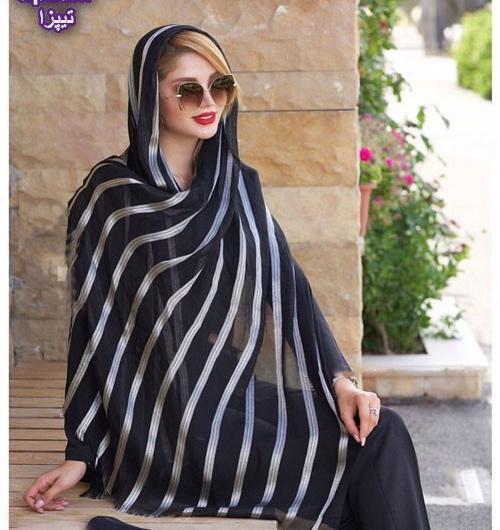 عکس شال سفید مشکی