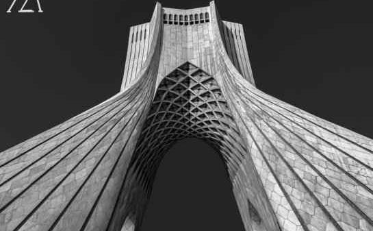 عکس سیاه سفید برج آزادی