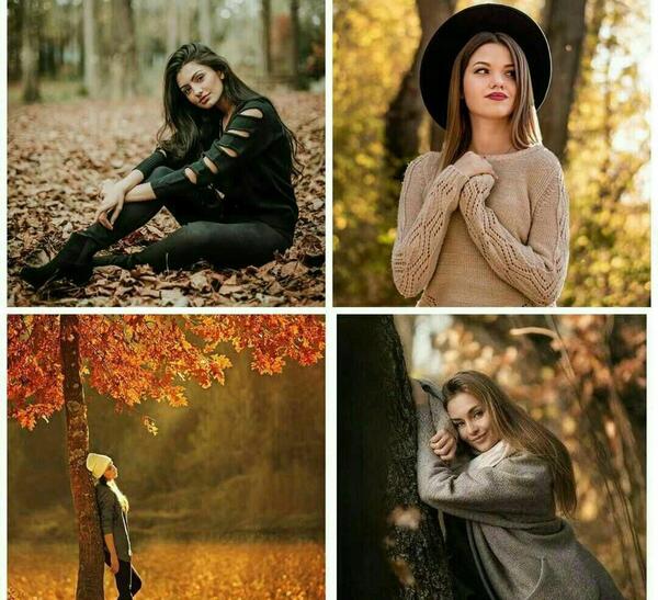 عکس های ژست پاییزی