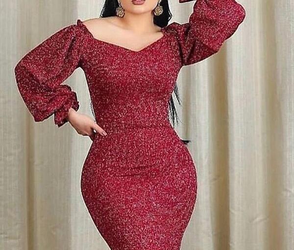 عکس مدل لباس مجلسی استین دار بلند ساده