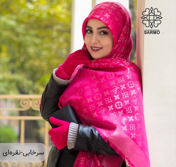 عکس روسری صورتی