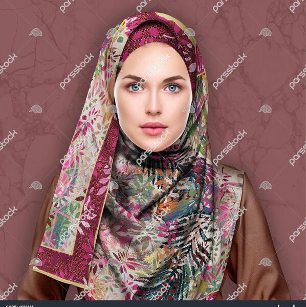 عکس روسری صورتی