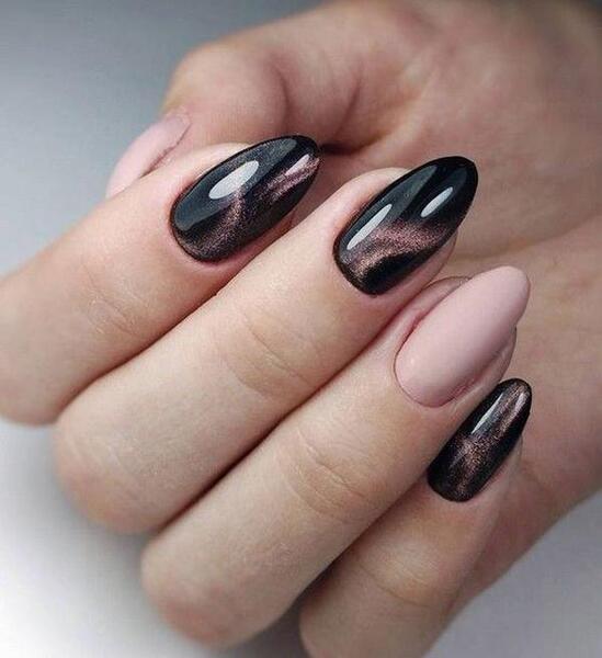 عکس طرح ناخن چشم گربه ای