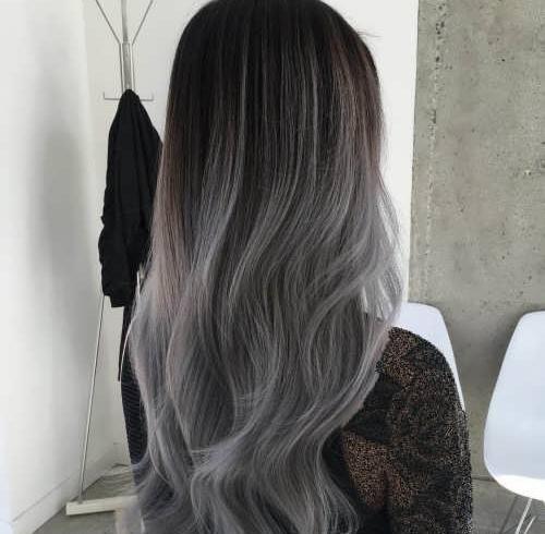 عکس رنگ مو دودی خاکستری