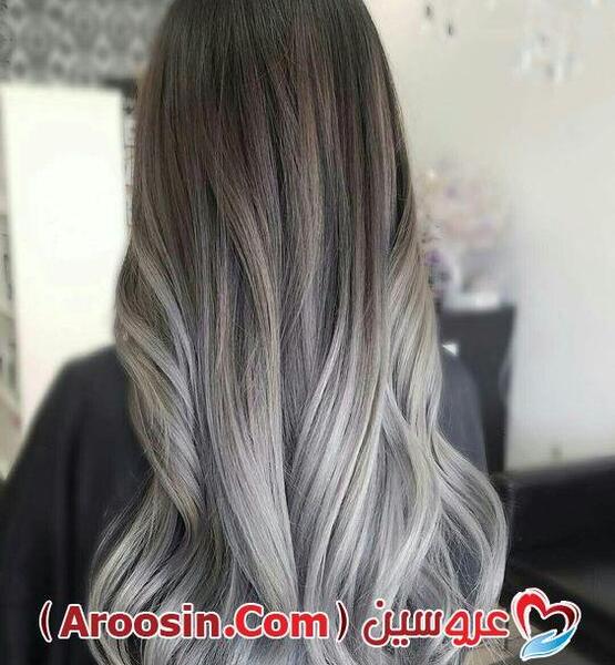 عکس رنگ مو دودی خاکستری