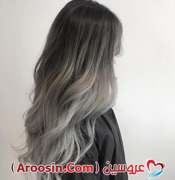 عکس رنگ مو دودی خاکستری