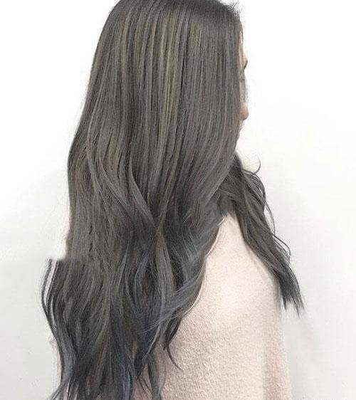 عکس رنگ مو دودی خاکستری