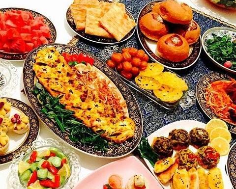 عکس ساده سفره افطار