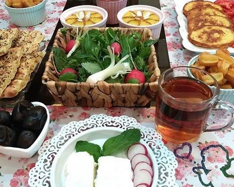 عکس ساده سفره افطار