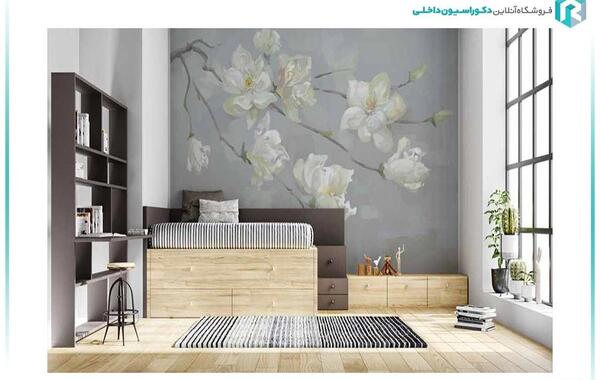 عکس نقاشی گل تنها