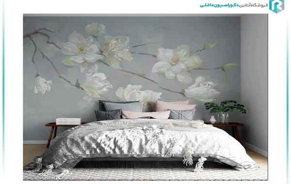 عکس نقاشی گل تنها