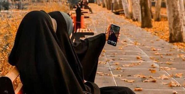 عکس با حجاب پاییزی
