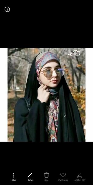 عکس با حجاب پاییزی