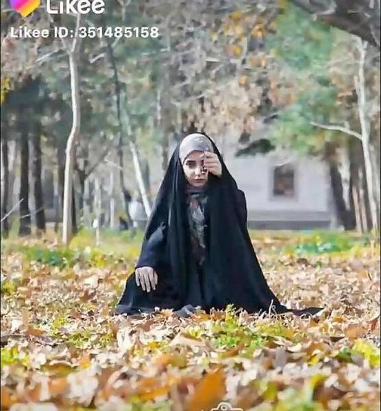 عکس با حجاب پاییزی