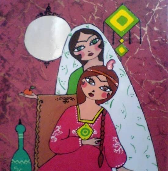 عکس طرح نقاشی ایرانی ساده