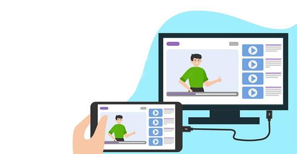 عکس تصویر گوشی اپل روی تلویزیون سامسونگ