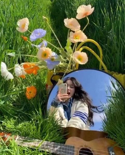 ژست عکس سلفی زیبا