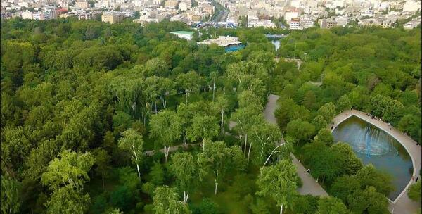 عکس هوایی پارک ملت مشهد