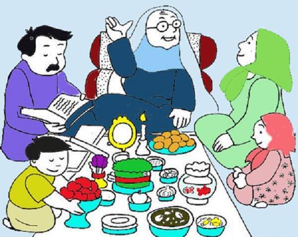 عکس ایده برای نقاشی سفره هفت سین