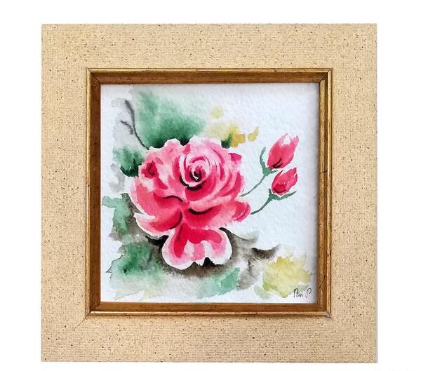 عکس نقاشی گل یاس