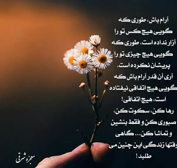 عکس نوشته نیاز به آرامش