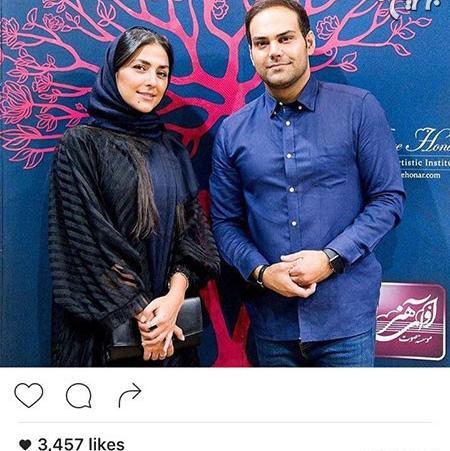 عکس سیامک عباسی و همسرش
