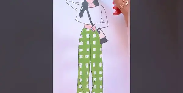 عکس ایده نقاشی لباس